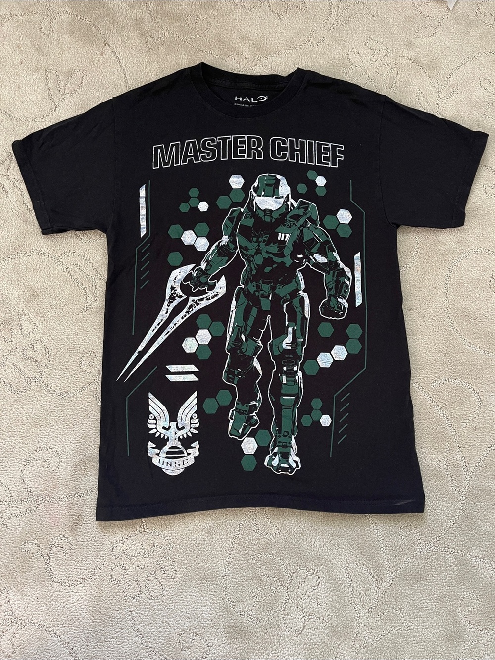 Halo Master Chief Black Graphic Tee